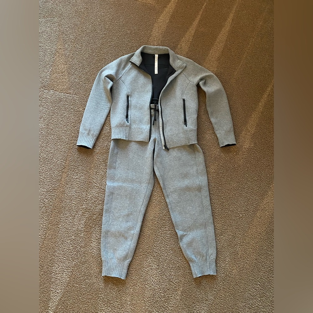 Lululemon NTS Jogger & Jacket. Size 8. Grey.